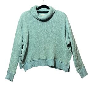 We The Free Tommy Turtleneck‎ Textured Knit Sweater S Oversized Boxy Slouch